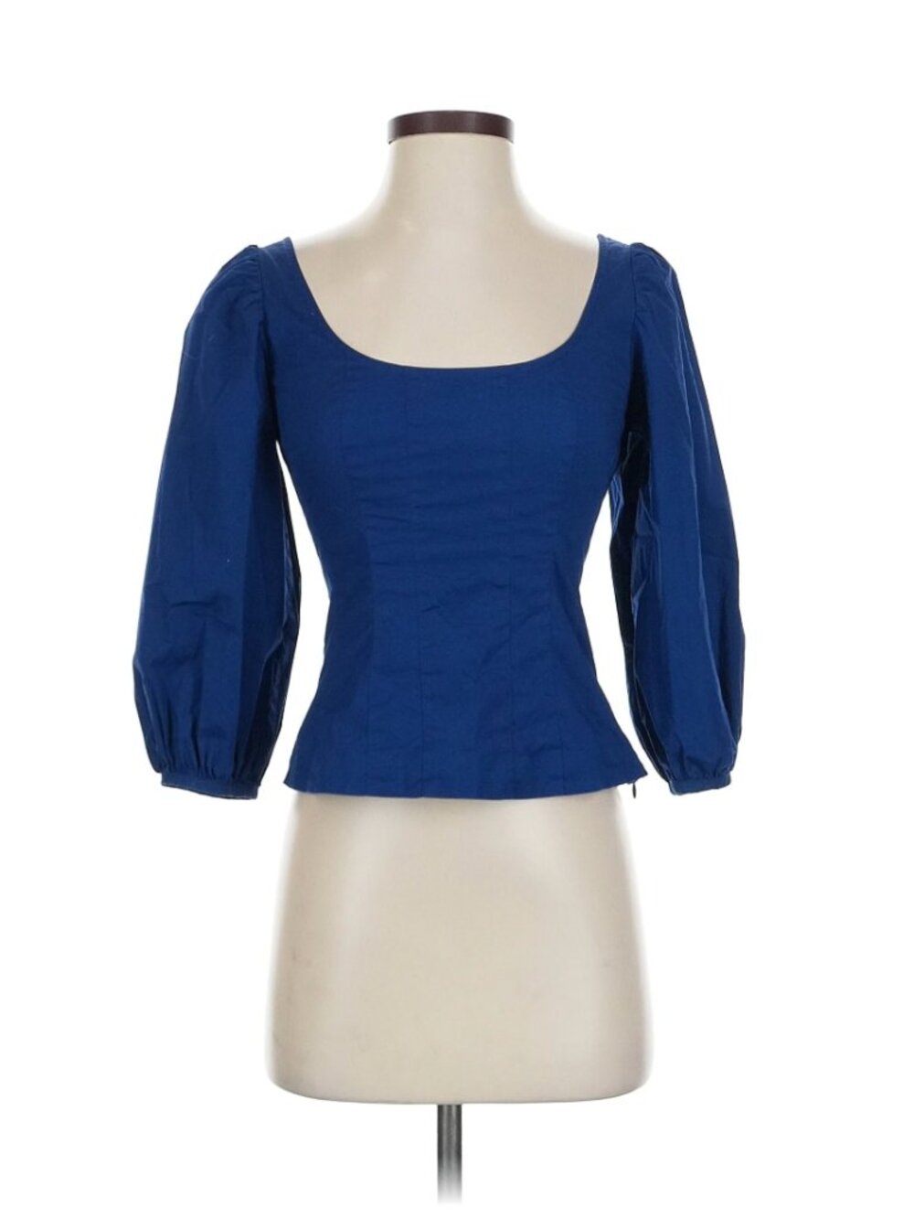 STAUD 3/4 Sleeve blue top size 2